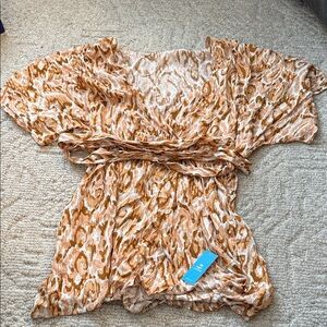 Cupshe Women's Abstract Print Kimono Blouse